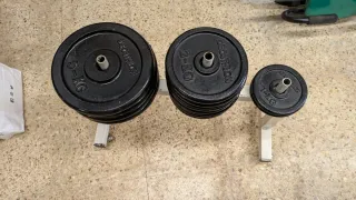 Discos de pesas Decathlon 5kg, 2kg, 1kg