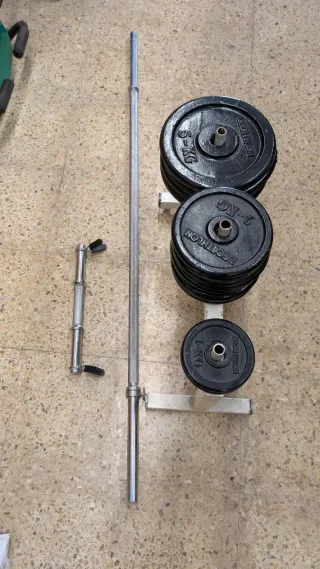 Discos de pesas Decathlon 5kg, 2kg, 1kg