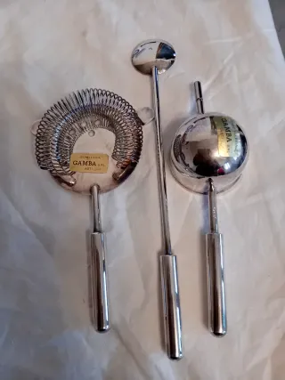 Posate per cocktail in metallo