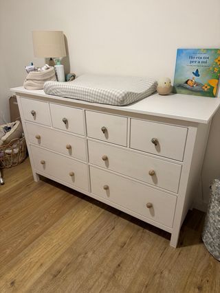 Cómoda Ikea Hemnes 8 cajones, tinge blanco 160x95
