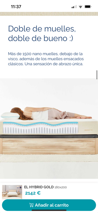 Colchón Marmota 180x200