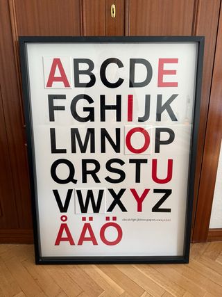 Cuadro Abecedario IKEA OLUNDA