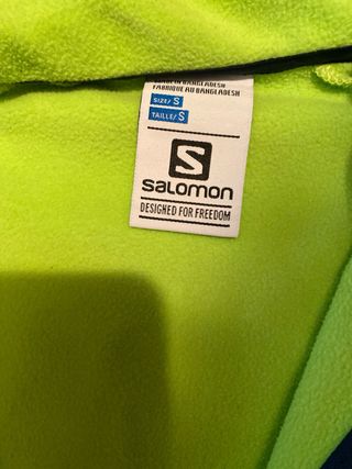 Chaqueta Salomon Térmica Verde Limón Talla S