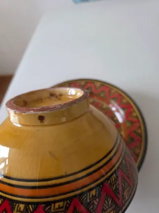 Plato y cuenco cerámica artesanal