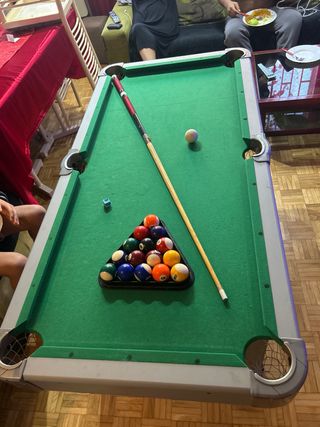 Mesa de billa con medidadas de 75x165 y 75 altura