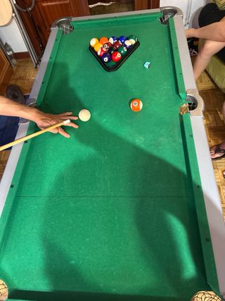 Mesa de billa con medidadas de 75x165 y 75 altura