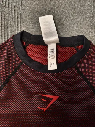 Camiseta deportiva Gymshark Onyx V5 Roja