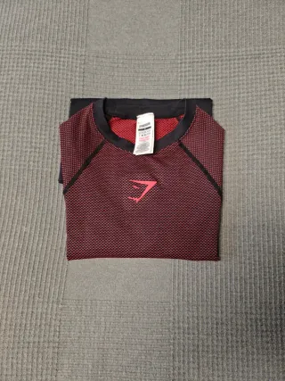 Camiseta deportiva Gymshark Onyx V5 Roja
