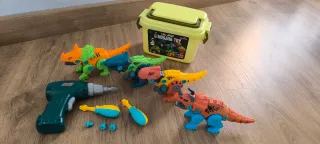 Juego de construcción de dinosaurios DIY