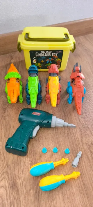 Juego de construcción de dinosaurios DIY