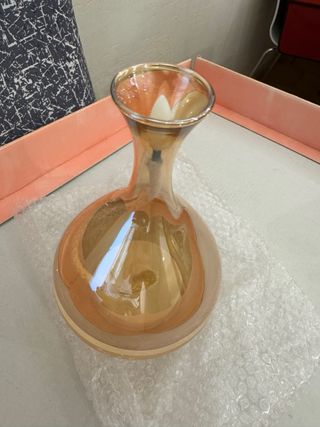 Nuova Lampada in vetro color oro trasparente