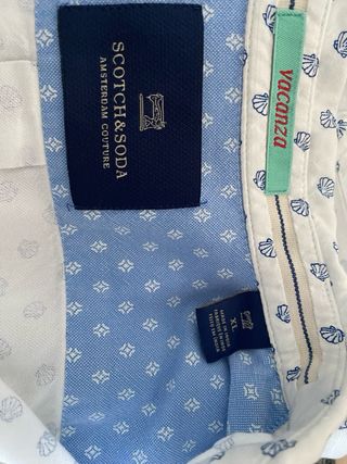 Camisa Scotch & Soda blanca conchas