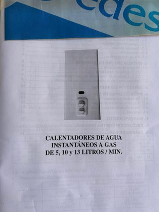 Termo de butano Edesa como nuevo.