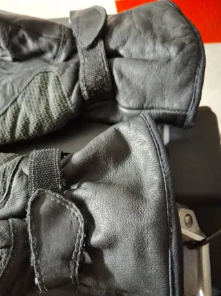 Guantes de cuero para moto