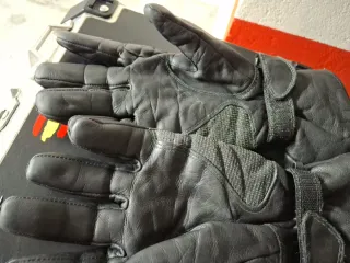 Guantes de cuero para moto