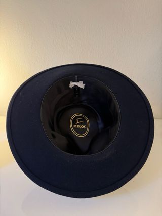 Sombrero Azul marino MIROC Fedora Lana