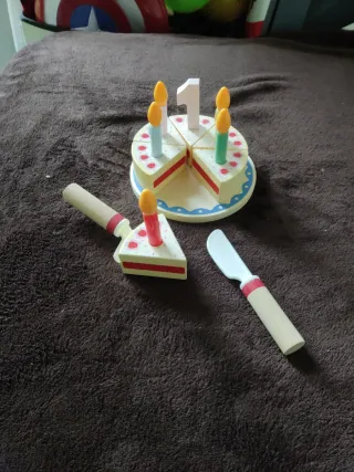 Playtive Set Tarta Cumpleaños Madera