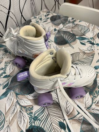 Patines blancos para niña