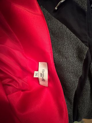 Vestido fiesta rojo asimétrico