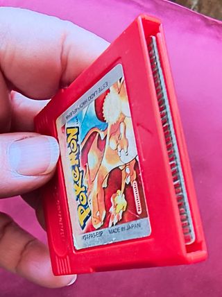 Cartuccia Pokemon Rosso Game Boy Versione Spagnola