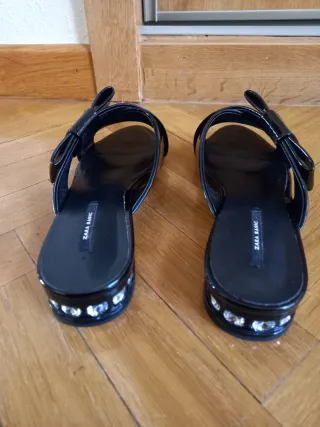 Sandalias Zara Negras Mujer