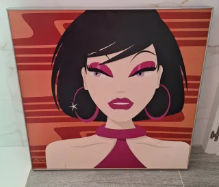 Cuadro Decorativo Mujer Estilo Pop Art