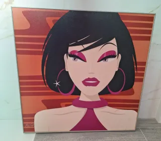 Cuadro Decorativo Mujer Estilo Pop Art