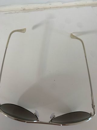 Gafas aviador cristales azules montura gris