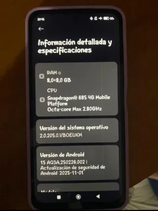 Xiaomi Redmi 15 256Gb/8Gb RAM Funda de regalo
