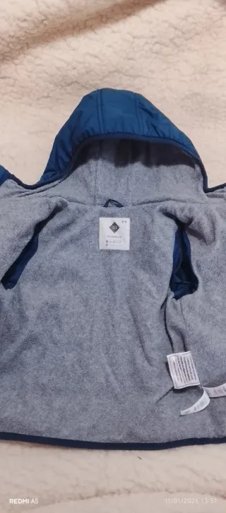 Chaqueta niño azul 3-4 años
