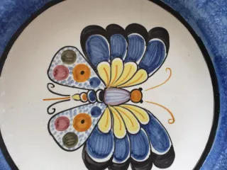 Lote 2 piatti in ceramica Vintage Mariposa Azul