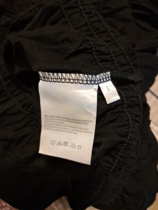 Camiseta negra manga corta talla S-M