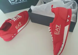 Zapatillas Emporio Armani Rojas y Blancas