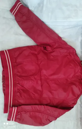 Giubbotto impermeabile bambino rosso