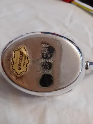 Salsiera vintage in metallo argentato