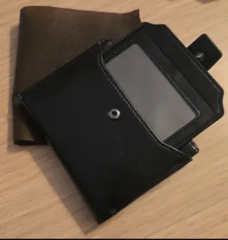 2 Carteras Piel Marrón y Negra