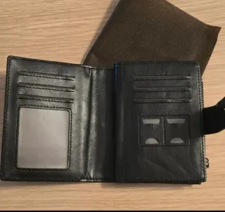 2 Carteras Piel Marrón y Negra