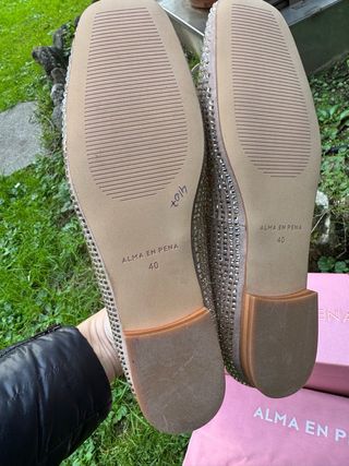 Bailarinas Alma en Pena Piel Talla 40