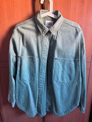 Sobrecamisa vaquera Zara Talla L