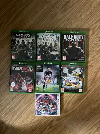Lote Juegos Xbox One y 3DS