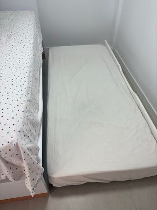 Cama nido  de 90 blanca como nueva