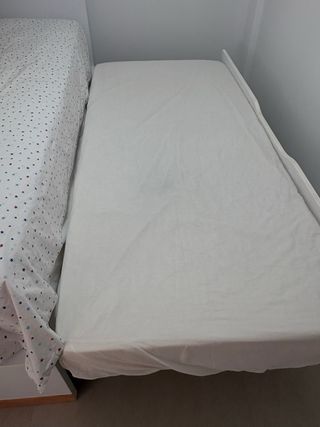 Cama nido  de 90 blanca como nueva