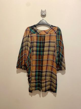 Blusa Zara de cuadros