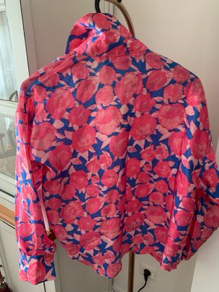 Camisa Cras Talla 40 Estampado Floral Botones joya