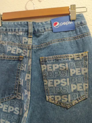 Pantalón vaquero ancho Pepsi