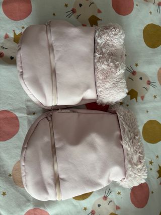 Guantes para cochecito rosa