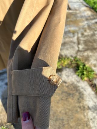 Gabardina Burberry Hombre Beige Vintage Original