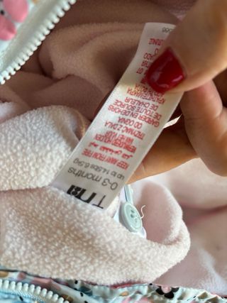 Tuta sci bimbo fantasia floreale