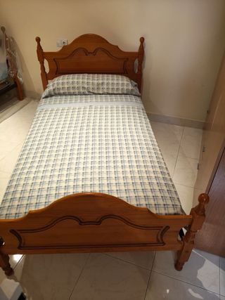 Cama individual madera 90x180