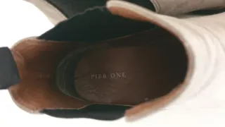 Botines Chelsea Beige y Negro